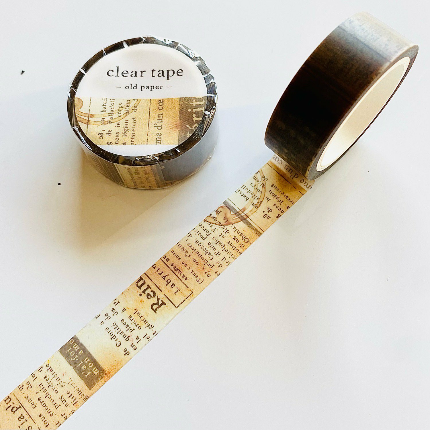 老舊紙張 PET膠帶｜日本Mind Wave