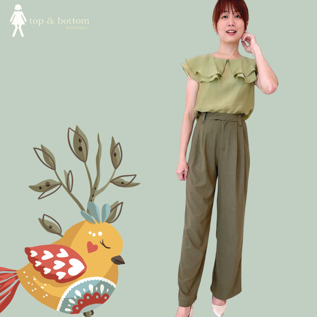 HIGH WAIST WIDE LEG TROUSER