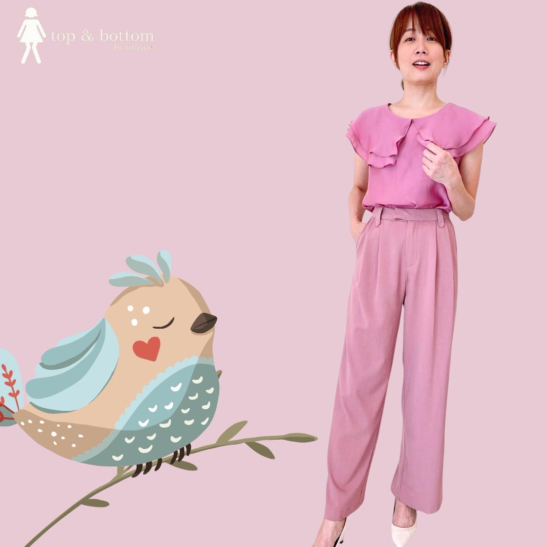 HIGH WAIST WIDE LEG TROUSER