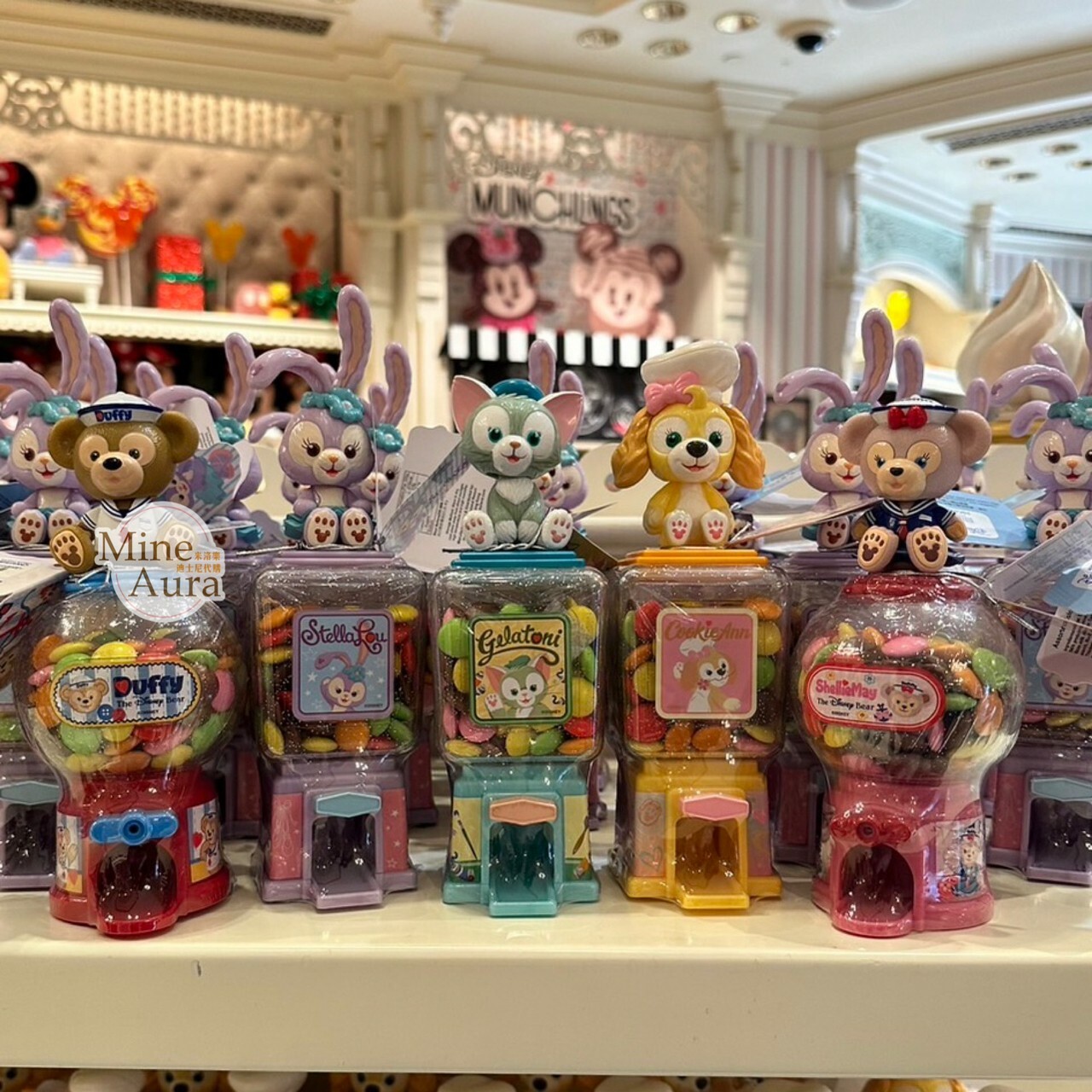 達菲 Duffy 扭蛋機造型 糖果盒 -香港迪士尼樂園