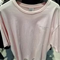 [S] ADLV BASIC LOGO SHORT SLEEVE T-SHIRT,PINK, ADLV20SS-SSBLN2-PNK (SAV133)