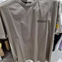 [S] BEENTRILL TAPING HASHTAG SHORT SLEEVE T-SHIRT,LIGHT KHAKI, BA212TS004-LK [FINAL SALE] (SBT80)