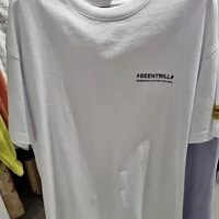 [S] BEENTRILL TAPING HASHTAG OVERFIT SHORT SLEEVE T-SHIRT,WHITE, BA222TS004-WH [FINAL SALE] (SBT82)