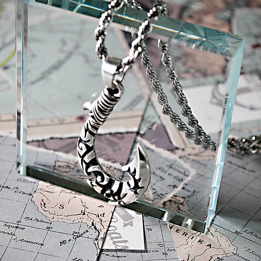 圖騰系列-刺青魚鉤 個性項鍊/個性飾品/項鍊－快速出貨