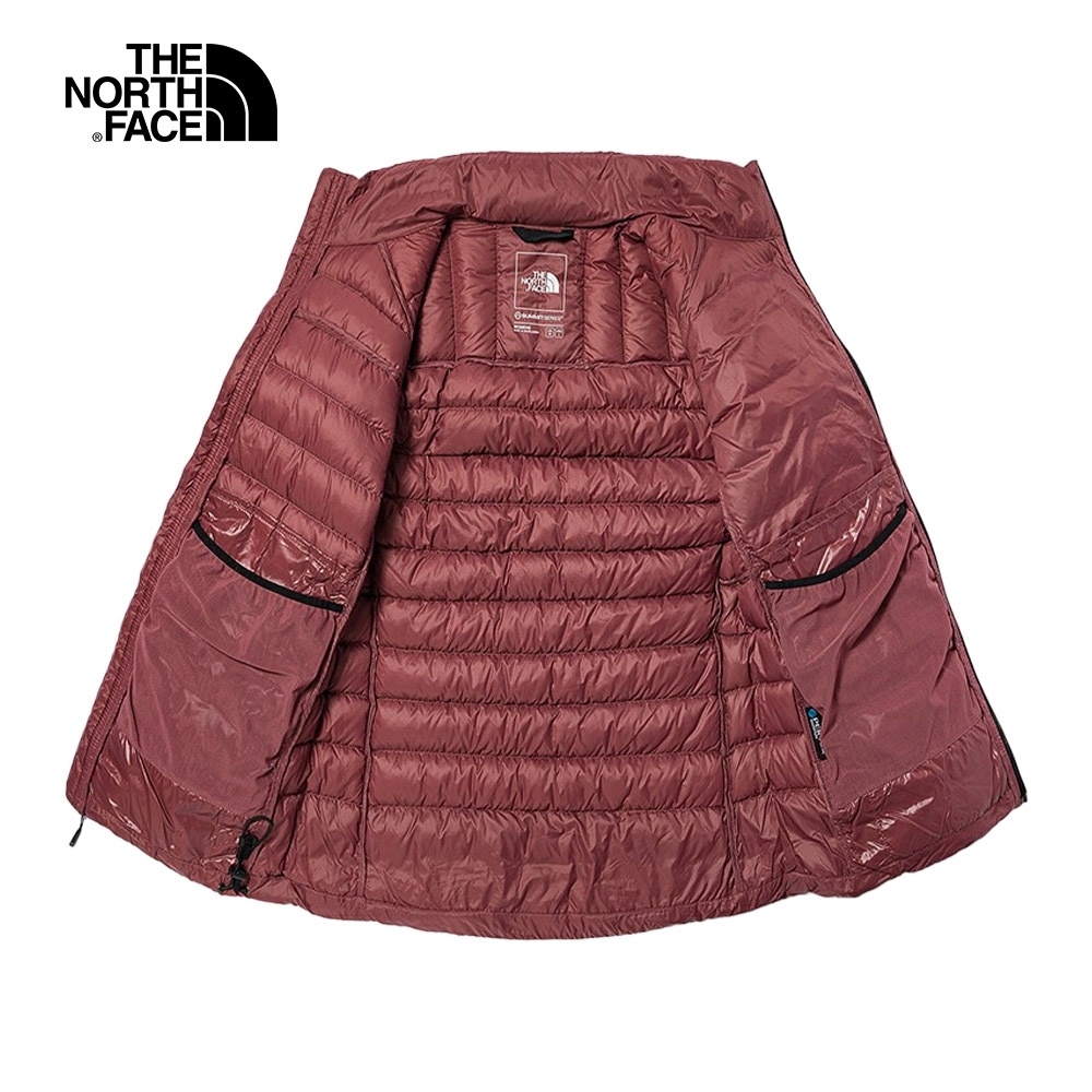 代購 THE NORTH FACE女 防風 防潑水 可打包羽絨外套 紅 DEC-