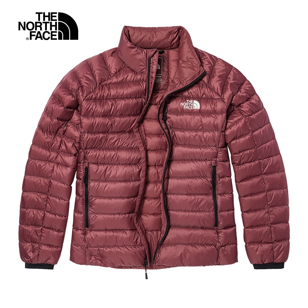 代購 THE NORTH FACE女 防風 防潑水 可打包羽絨外套 紅 DEC-