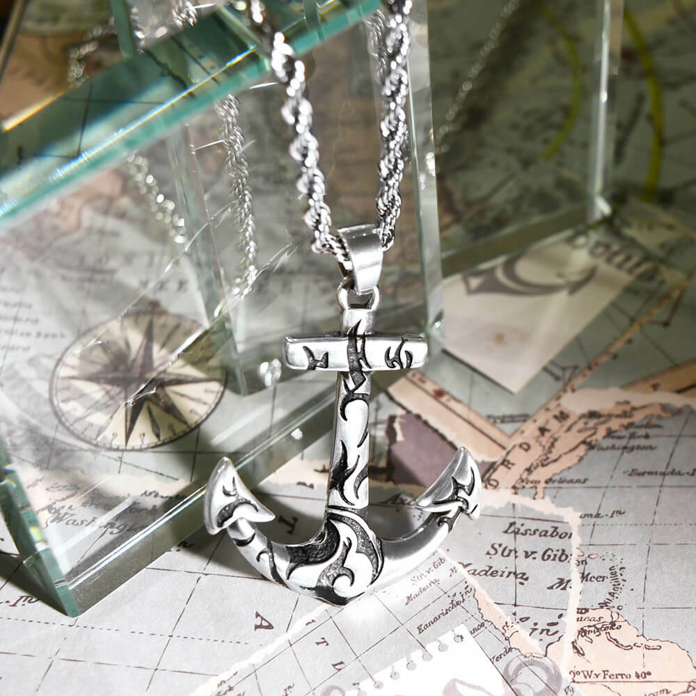 圖騰系列-刺青船錨 個性項鍊/個性飾品/項鍊－快速出貨