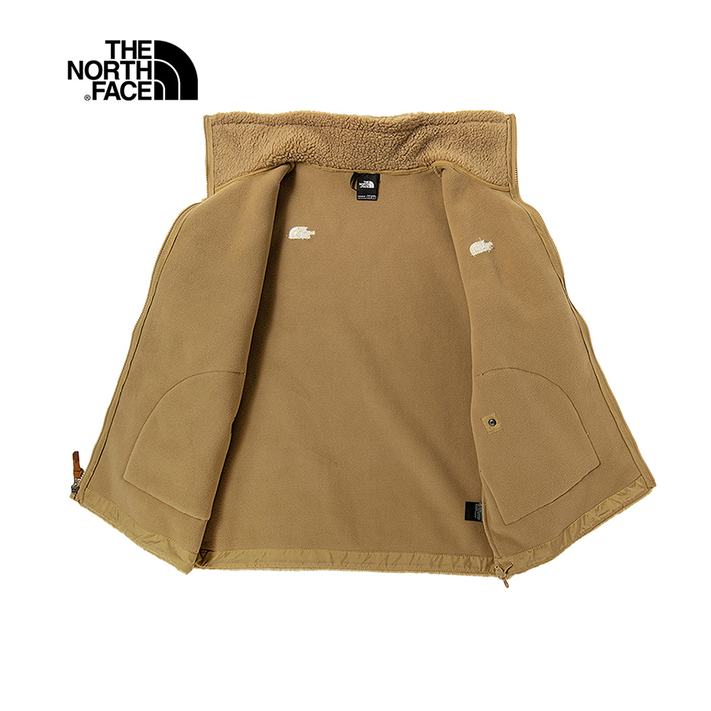 代購 THE NORTH FACE 女 羊羔絨保暖休閒立領外套 卡其 DEC-