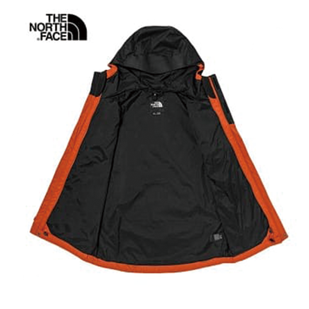 代購 THE NORTH FACE男 防水透氣連帽三合一外套 橘黑 DEC-