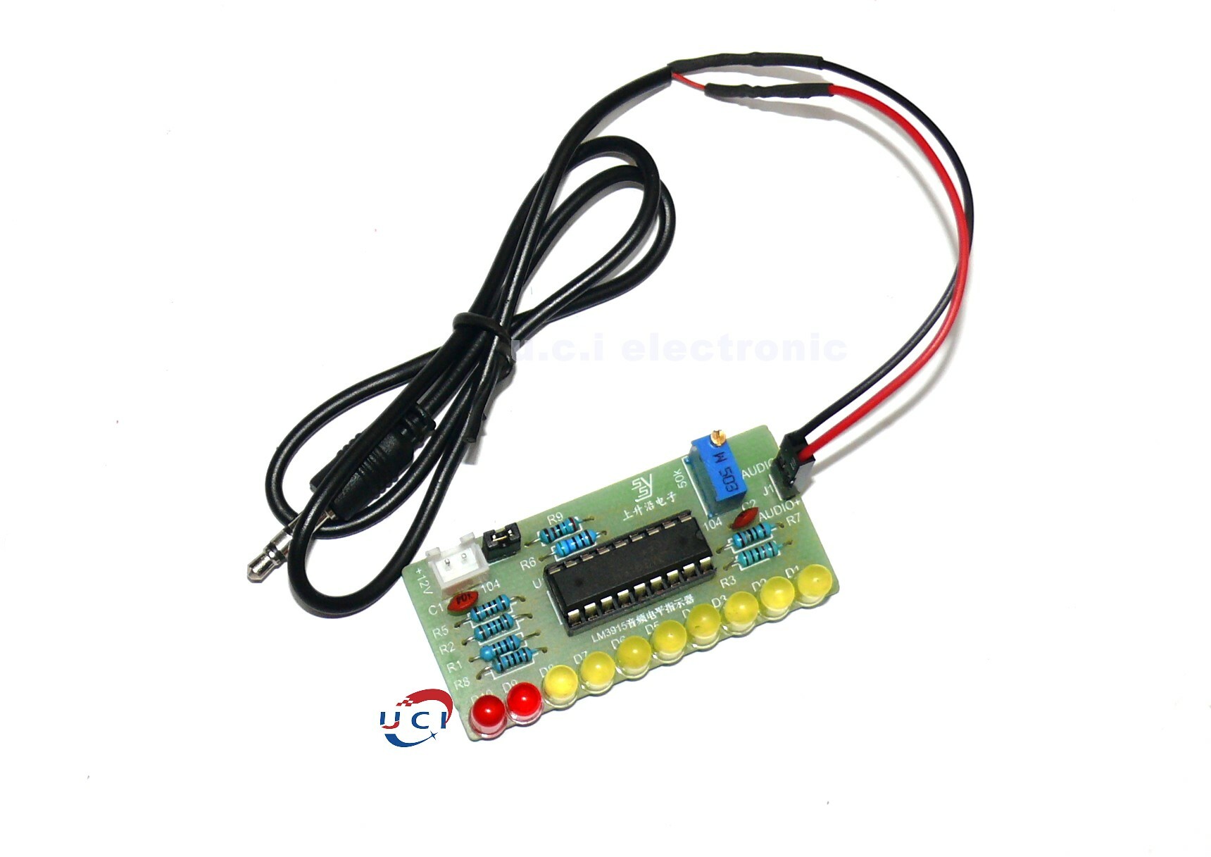 【UCI電子】(Y-2)  LM3915趣味10段音訊電平指示器套件 電子工藝焊接實訓實驗diy散件