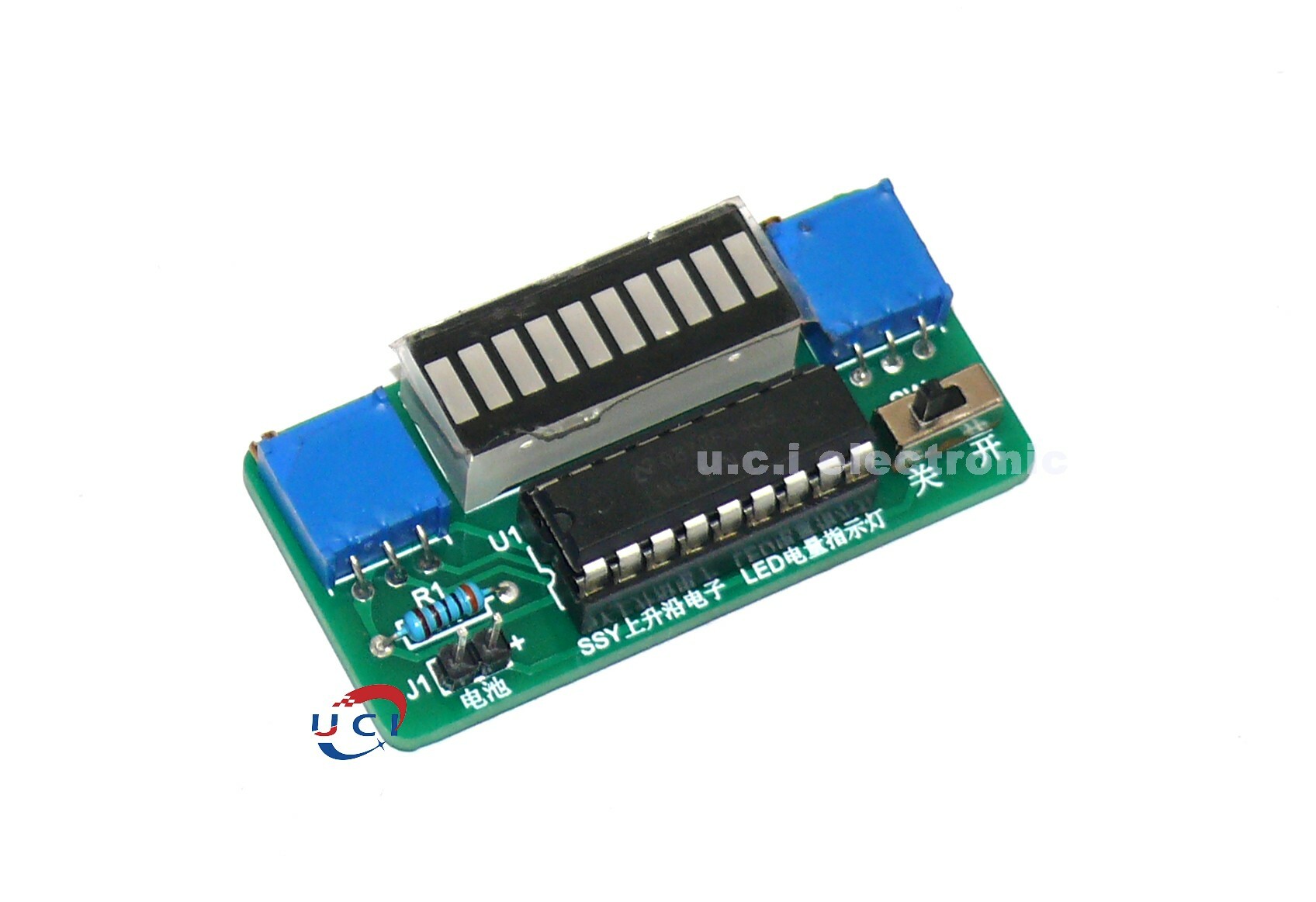 【UCI電子】(Y-2) (散件)LED電量指示計燈 套件 電量顯示表 測試儀2.4-20v電池可用