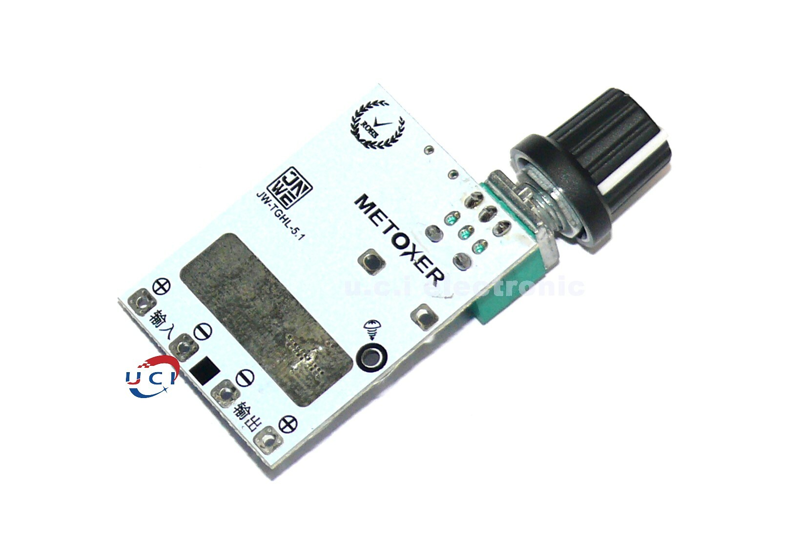 【UCI電子】(1-1) 新款LED恒流調光驅動板 旋鈕大功率 照明檯燈模組DC直流電位器控制5V-24V 調光器