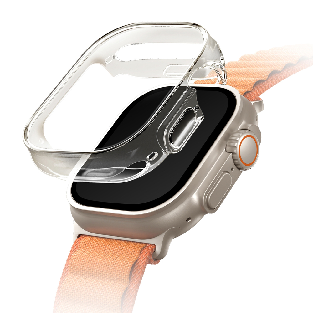 UNIQ Garde 全包覆輕薄透明防撞保護框 49 mm（for Apple Watch Ultra）