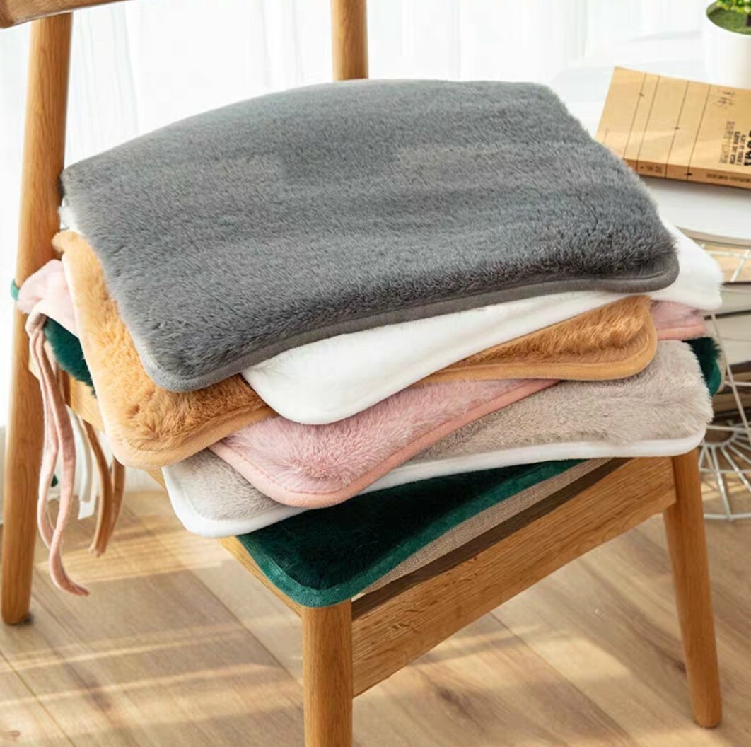 冬季加厚絨毛坐墊