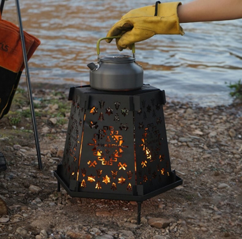 【NOBANA】 碳鋼六角柴火爐