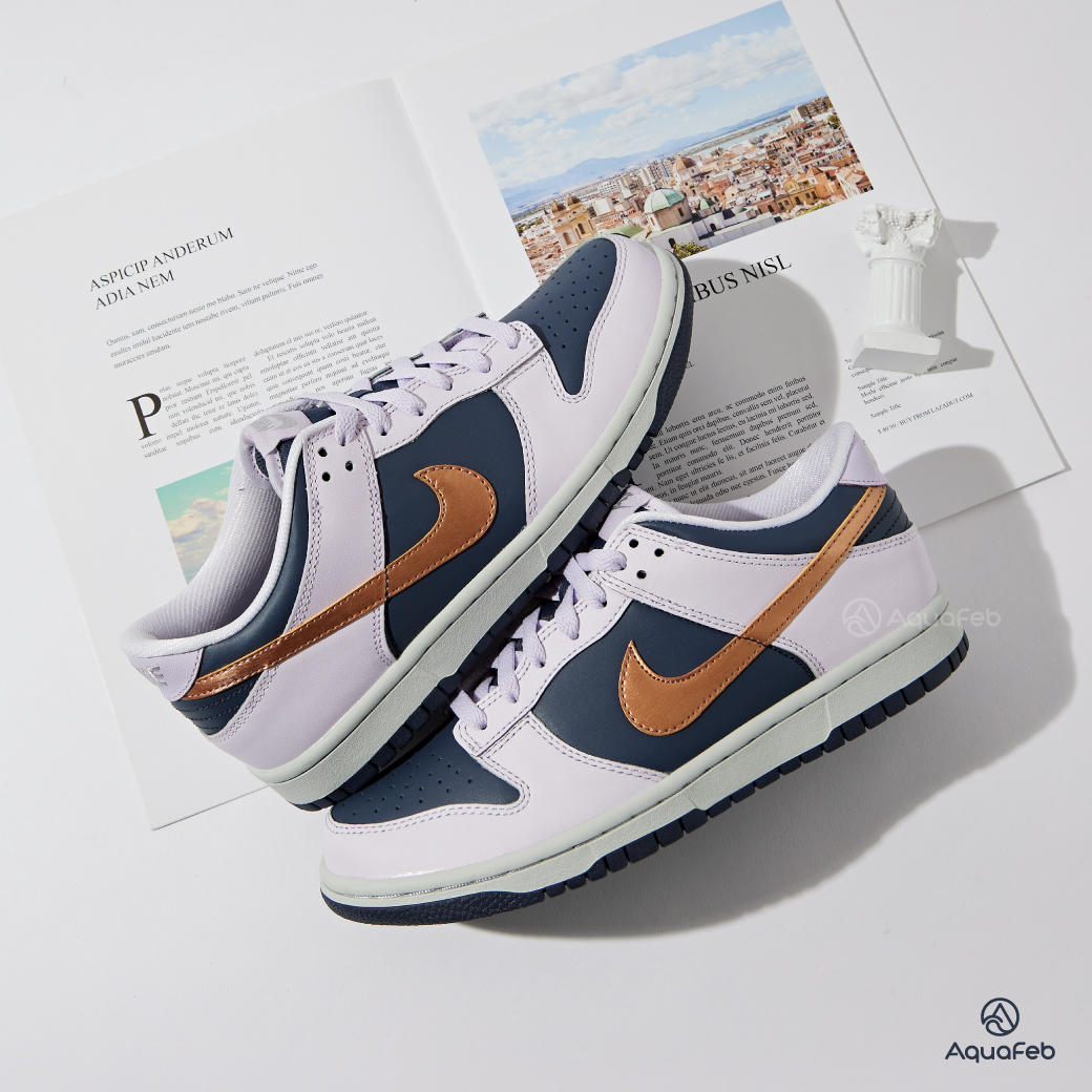Nike Dunk Low SE (GS) 大童 藍紫 銅勾 低筒 運動 休閒鞋 DX1663-400