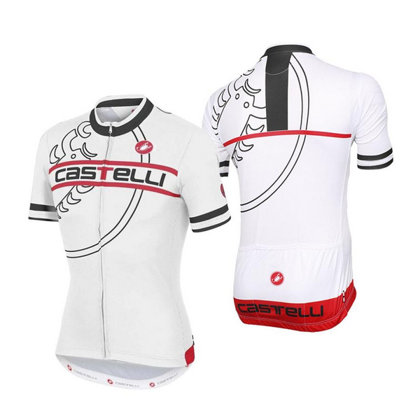 【新品】CASTELL MARATONA JERSEY FZ 　Mサイズ① Castelli Segno Short Sleeve Jersey FZ