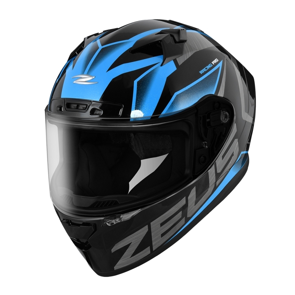 ZEUS ZS-826 BK3 黑藍全罩輕量化ZS826