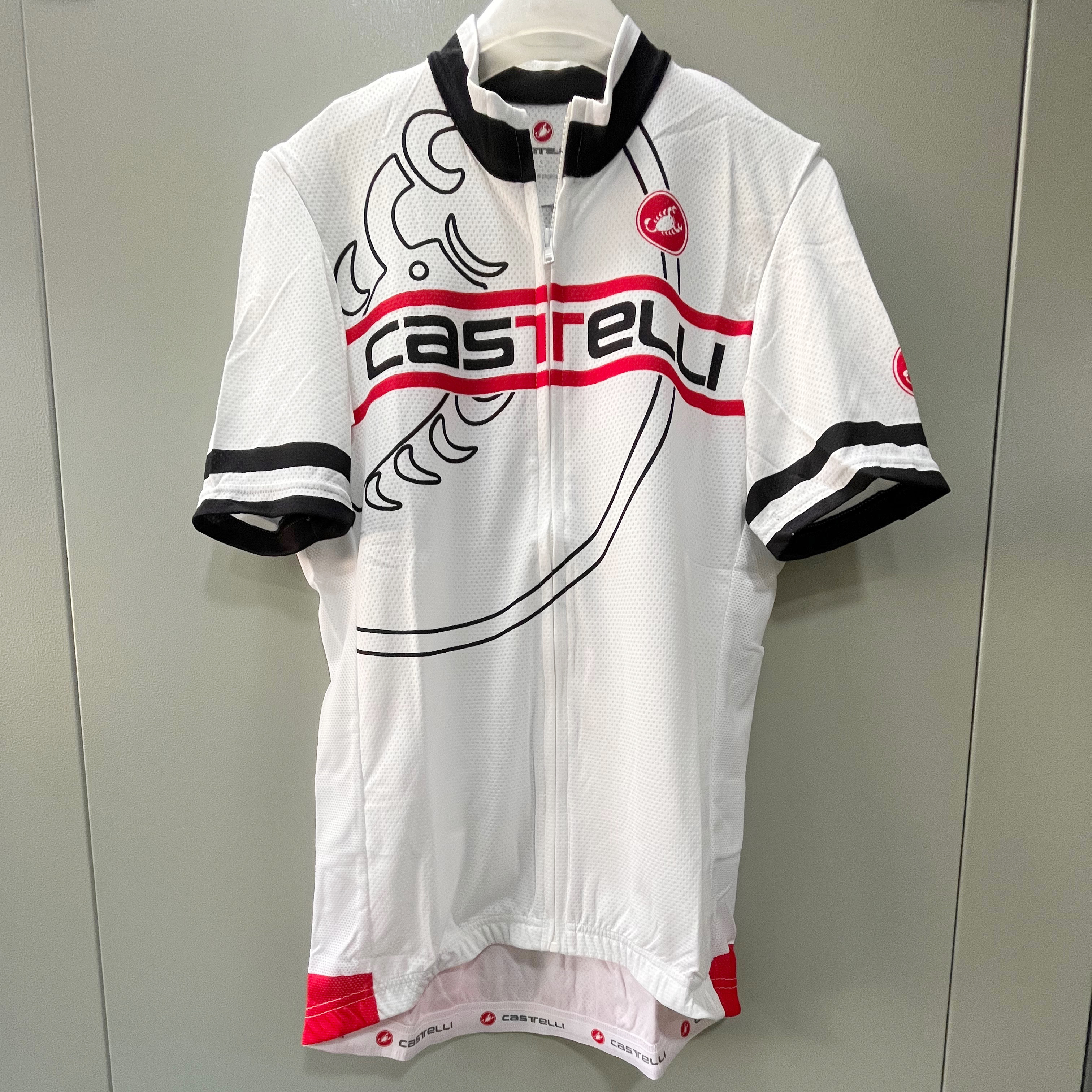 【新品】CASTELL MARATONA JERSEY FZ 　Mサイズ① Castelli Segno Short Sleeve Jersey FZ