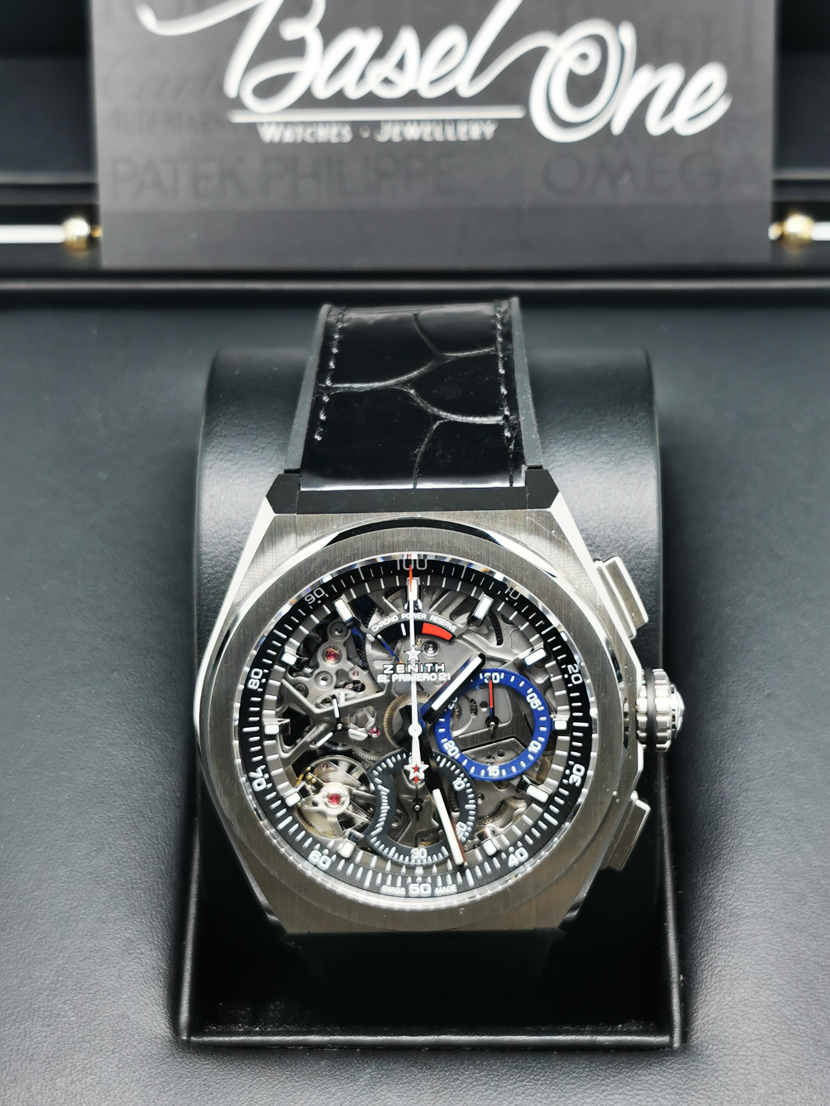 BRAND NEW ZENITH 95.9000.9004/78.R782 EL PRIMERO DEFY 21 BRUSHED TITANIUM 44 MM