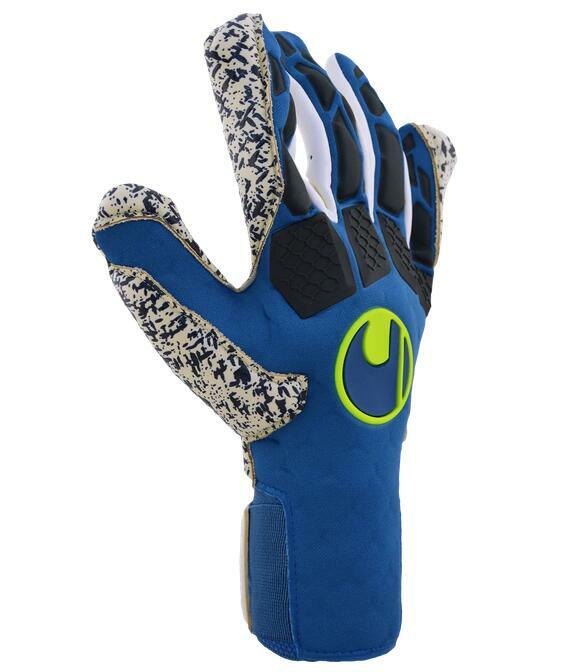 UHLSPORT HYPERACT SUPERGRIP+ HN  藍色龍門手套