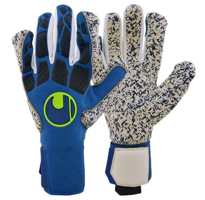 UHLSPORT HYPERACT SUPERGRIP+ HN  藍色龍門手套