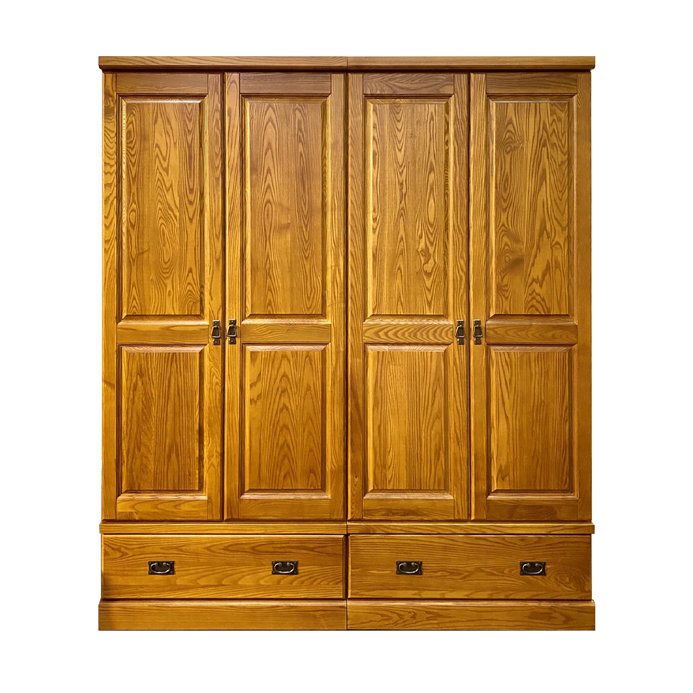 【TW系列】二門衣櫃-蜜色