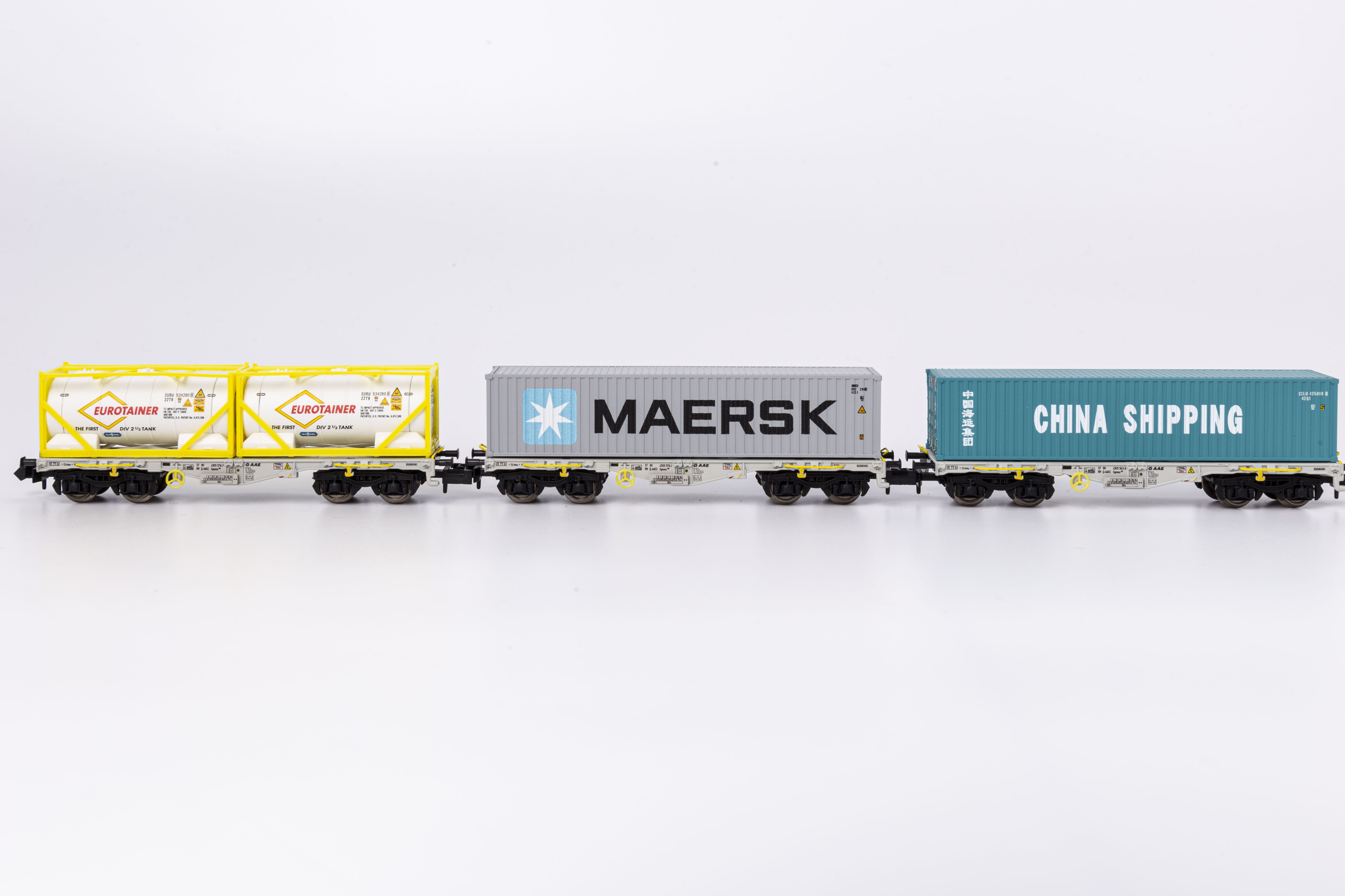 Trix 18703 N Type Sgmmns 190 Container Transport Car Set