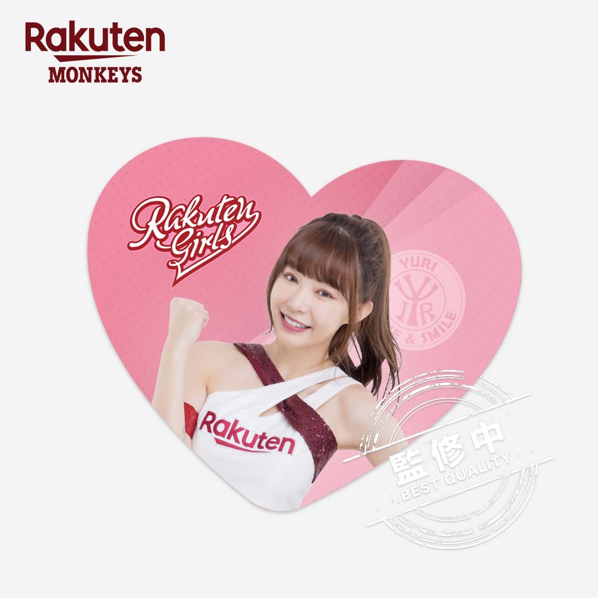 樂天女孩-愛心抱枕-YURI