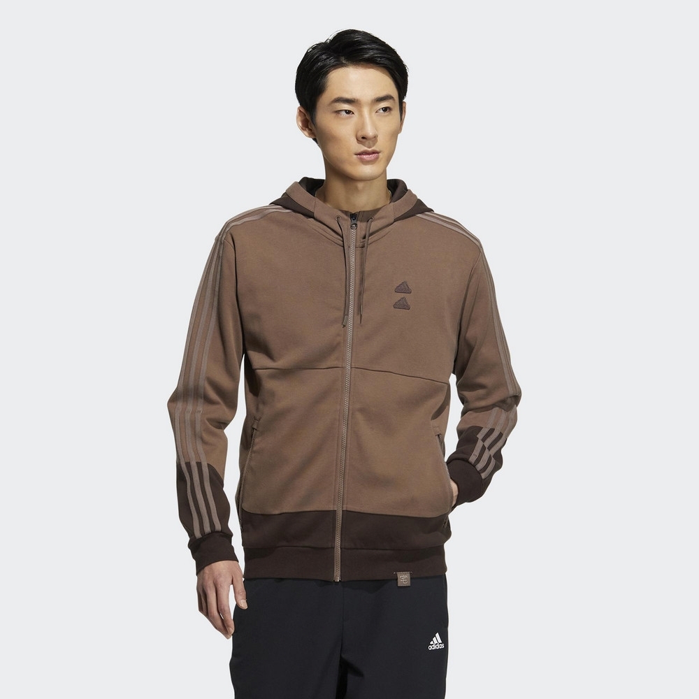 ADIDAS ST GZ MH KN JKT 男 外套 棕IA6966 DEC-