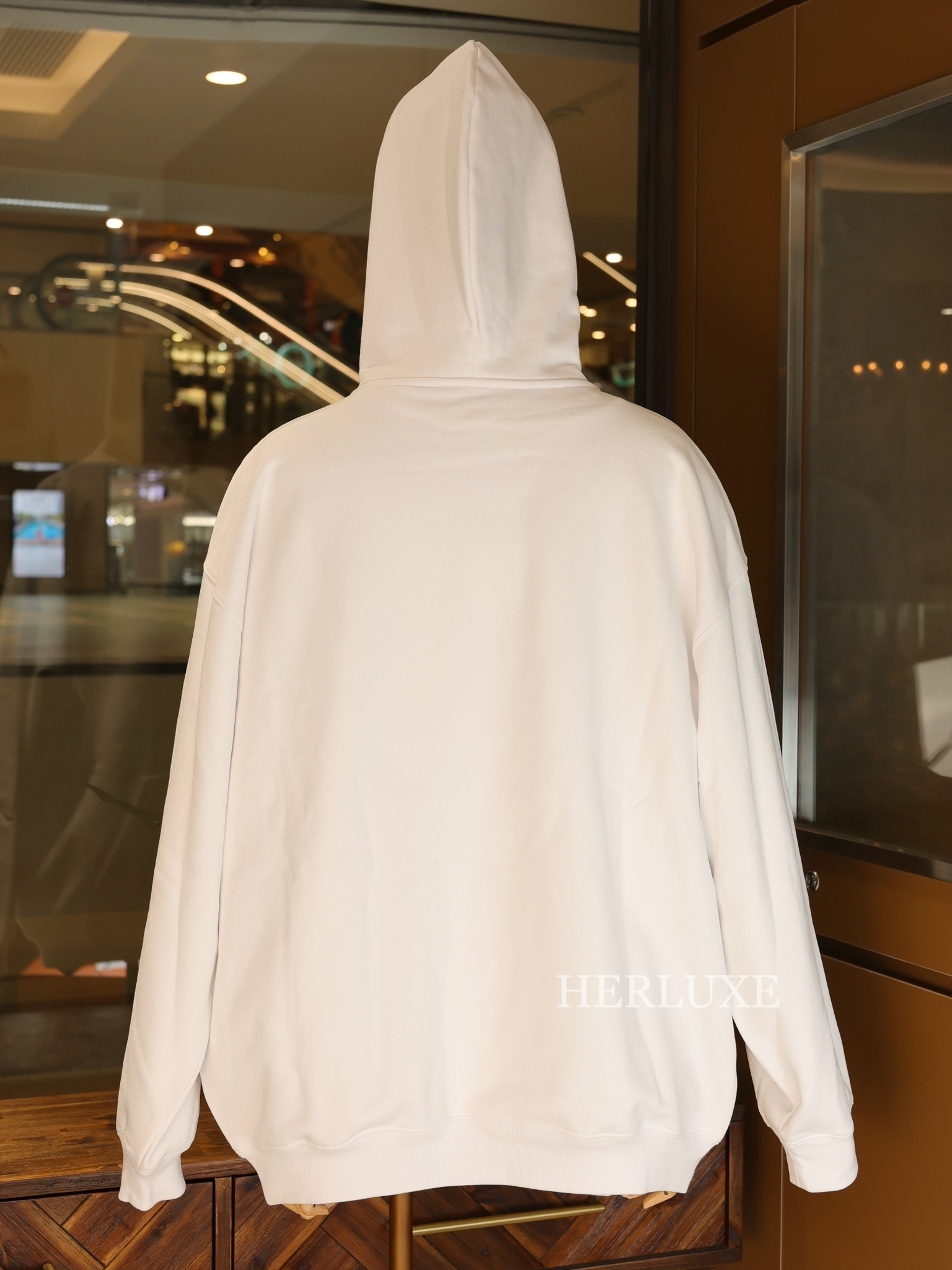 Balenciaga white logo oversized hoodie sz:XL