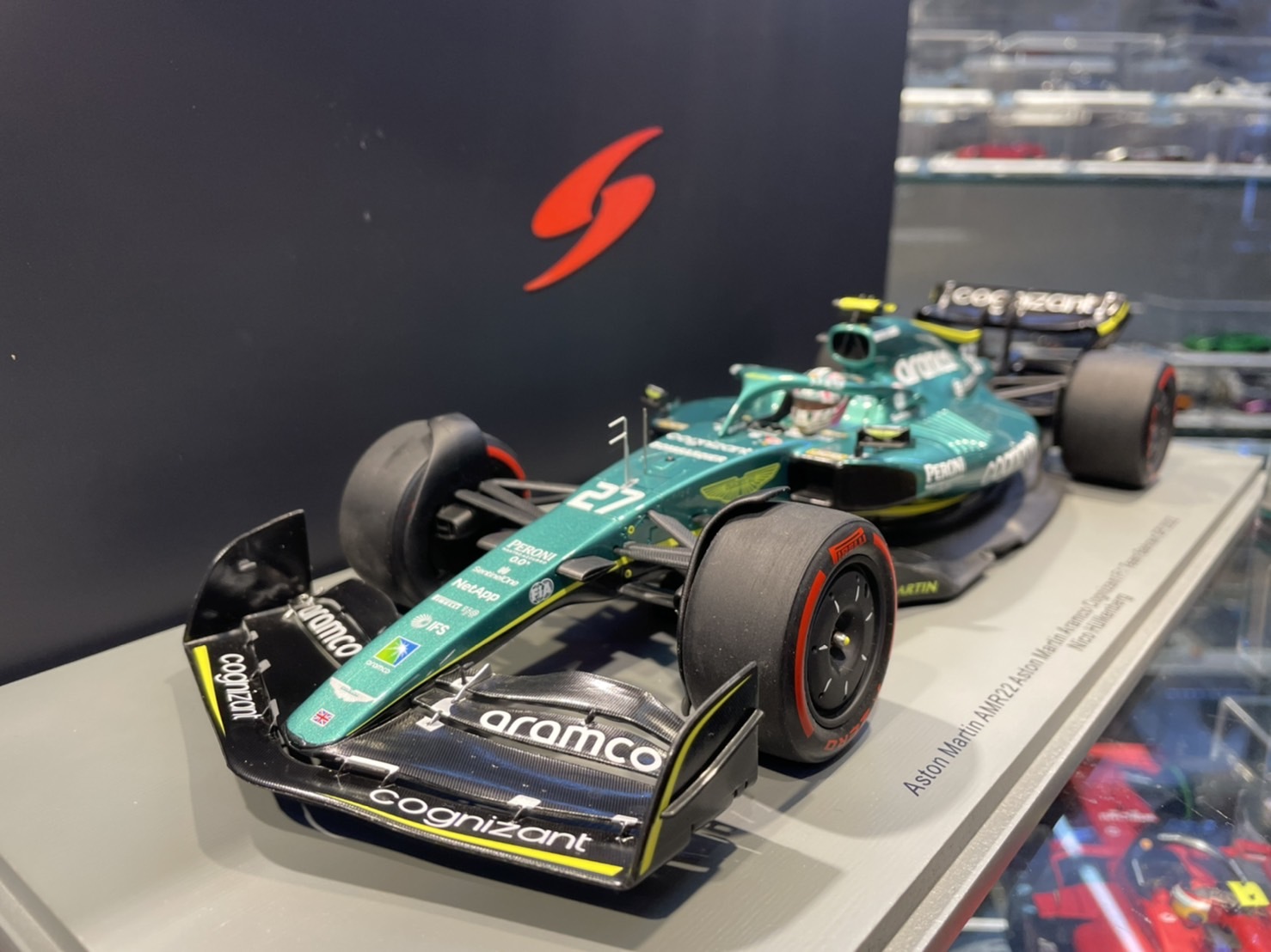 Spark 18S761 Aston Martin AMR22 #27 Bahrain GP 1/18