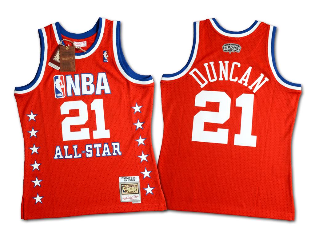 Mitchell & Ness 2003 NBA 全明星賽 Tim Duncan 復刻 Swingman 球衣