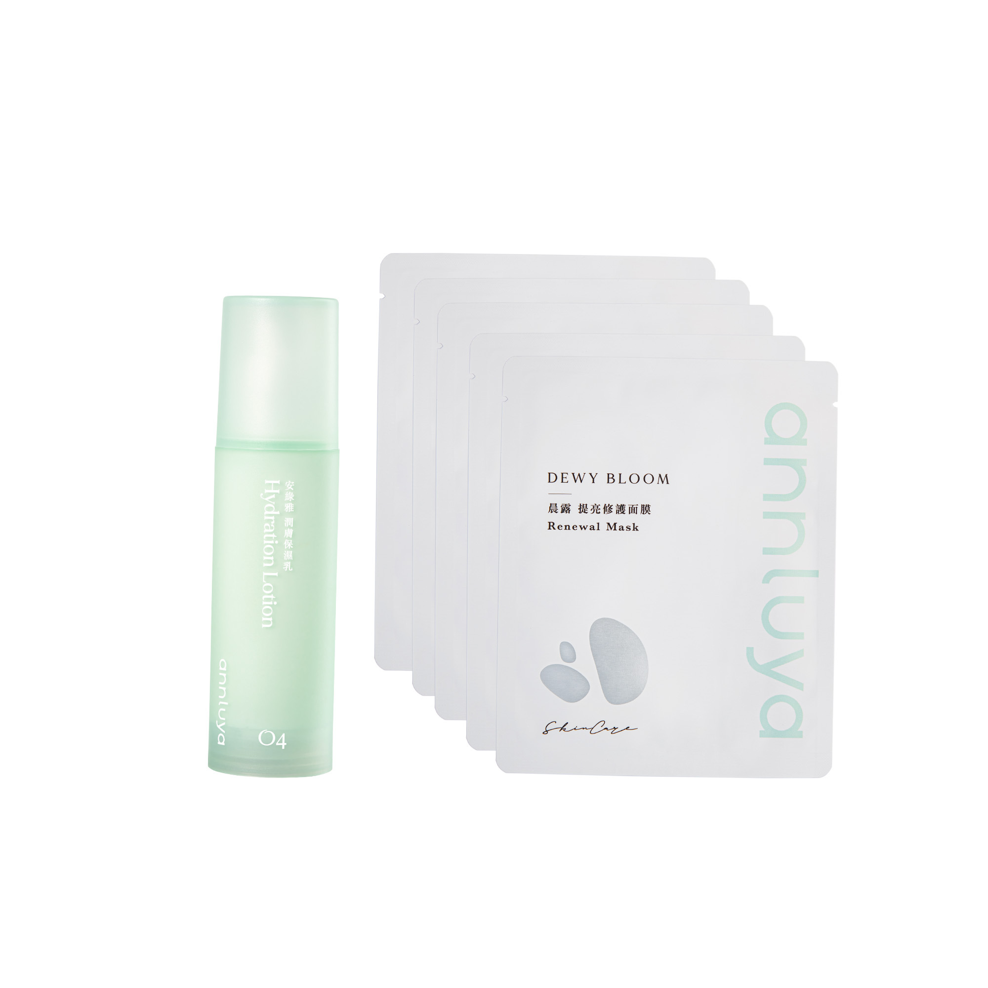 安綠雅潤膚保濕乳面膜組(水漾5入或晨露5入)