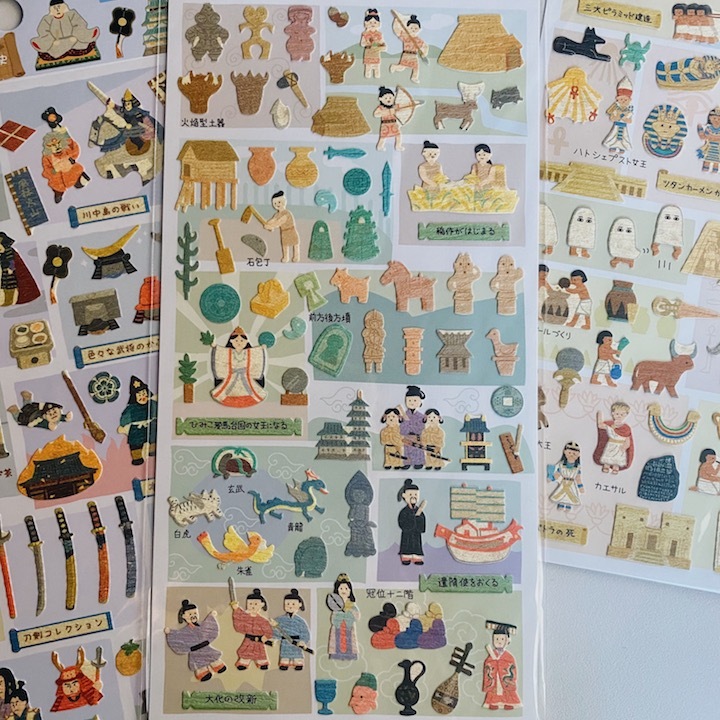 日本繩文時代 歷史系列 和紙貼紙｜日本Kamio