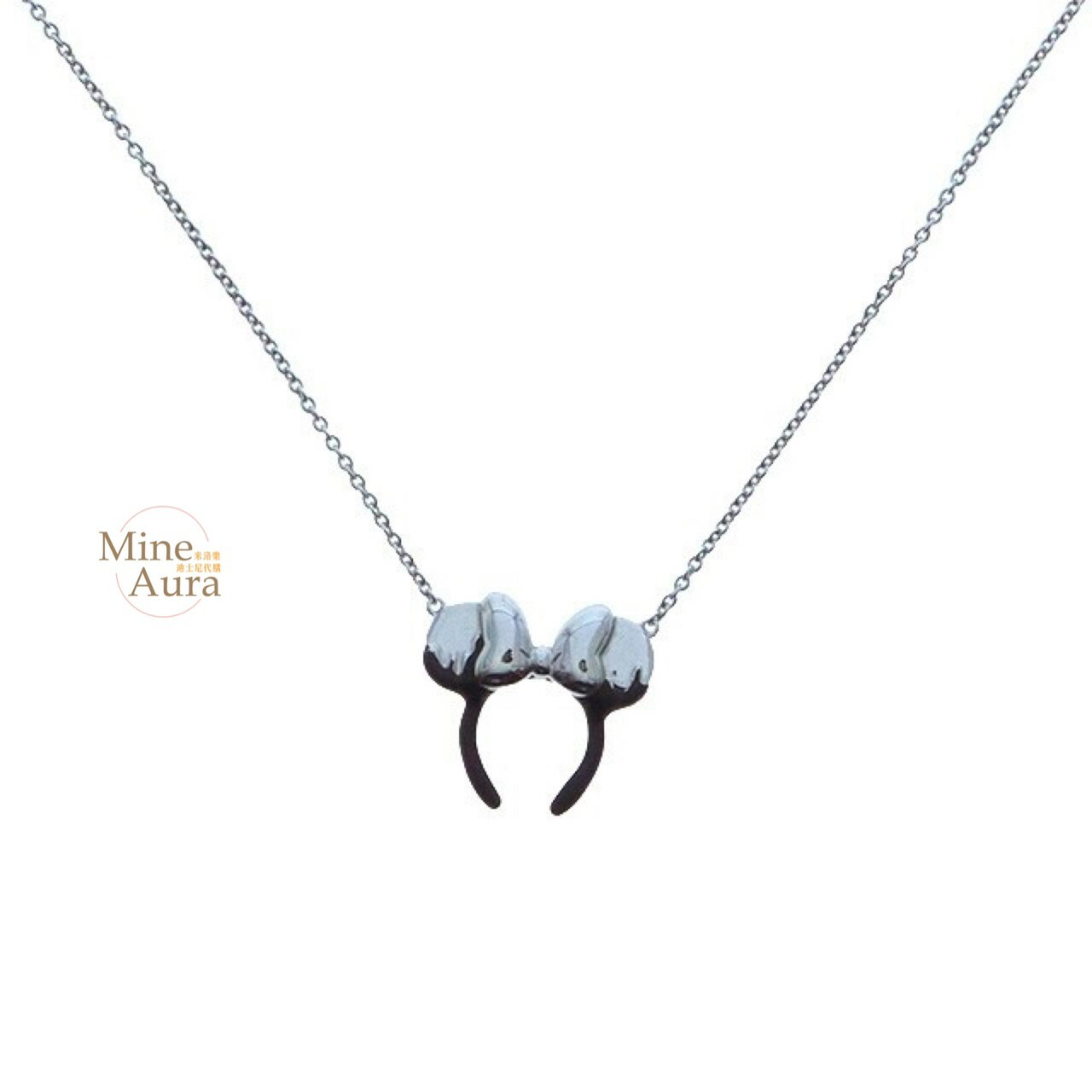 100 周年奇幻系列 米妮 Minnie 925銀 立體髮圈造型 項鍊 -香港迪士尼樂園