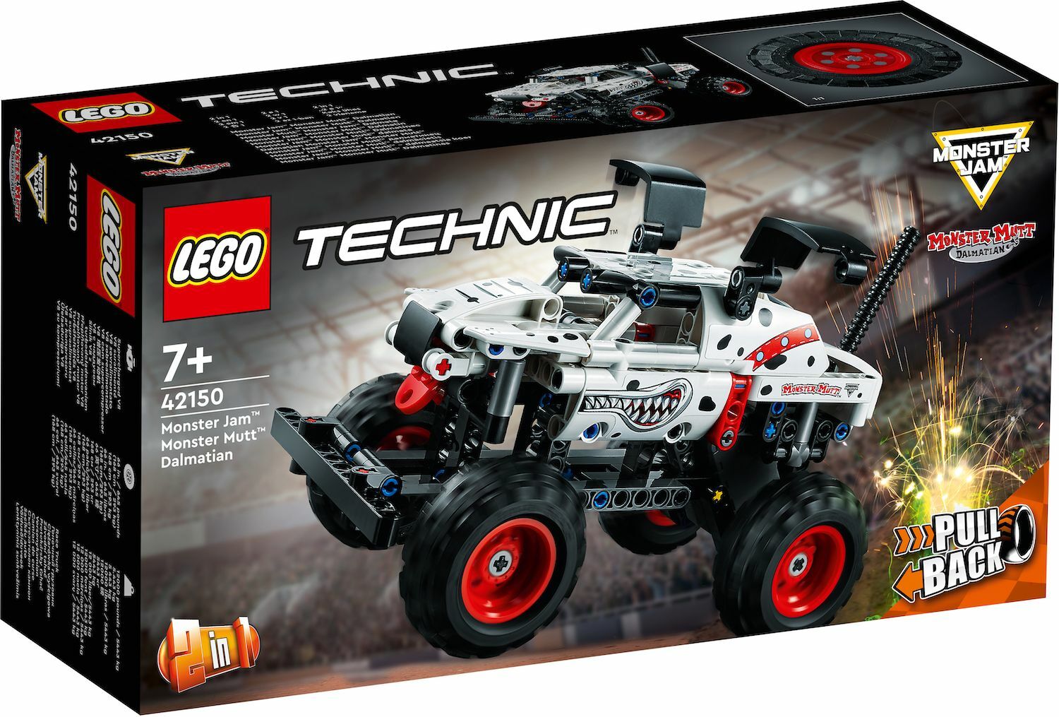 [飛米樂高積木專賣店] LEGO 42150 TECHNIC-迴力卡車 Monster Mutt™ Dalmatian