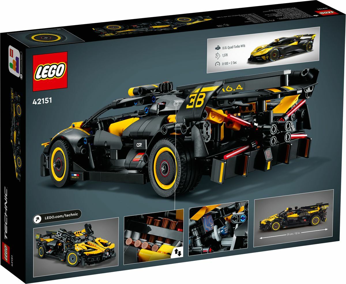 [飛米樂高積木專賣店] LEGO 42151 TECHNIC-Bugatti Bolide