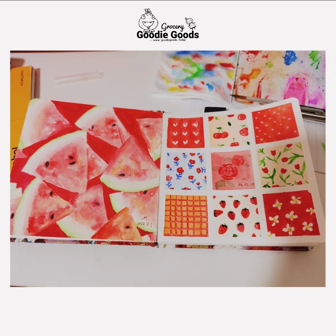 Square Watercolor Journal 13x13cm 300 GSM, 30 Cotton P