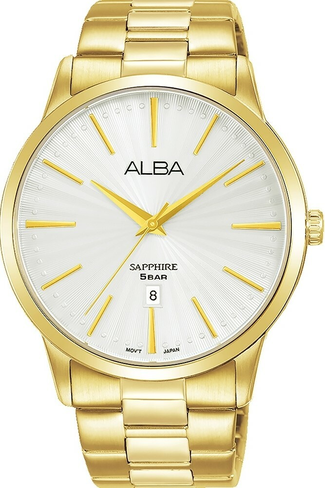 萬年鐘錶 - ALBA    優雅經典全金素面男錶  AG8K80X5  / VJ32-X319G   錶徑41MM