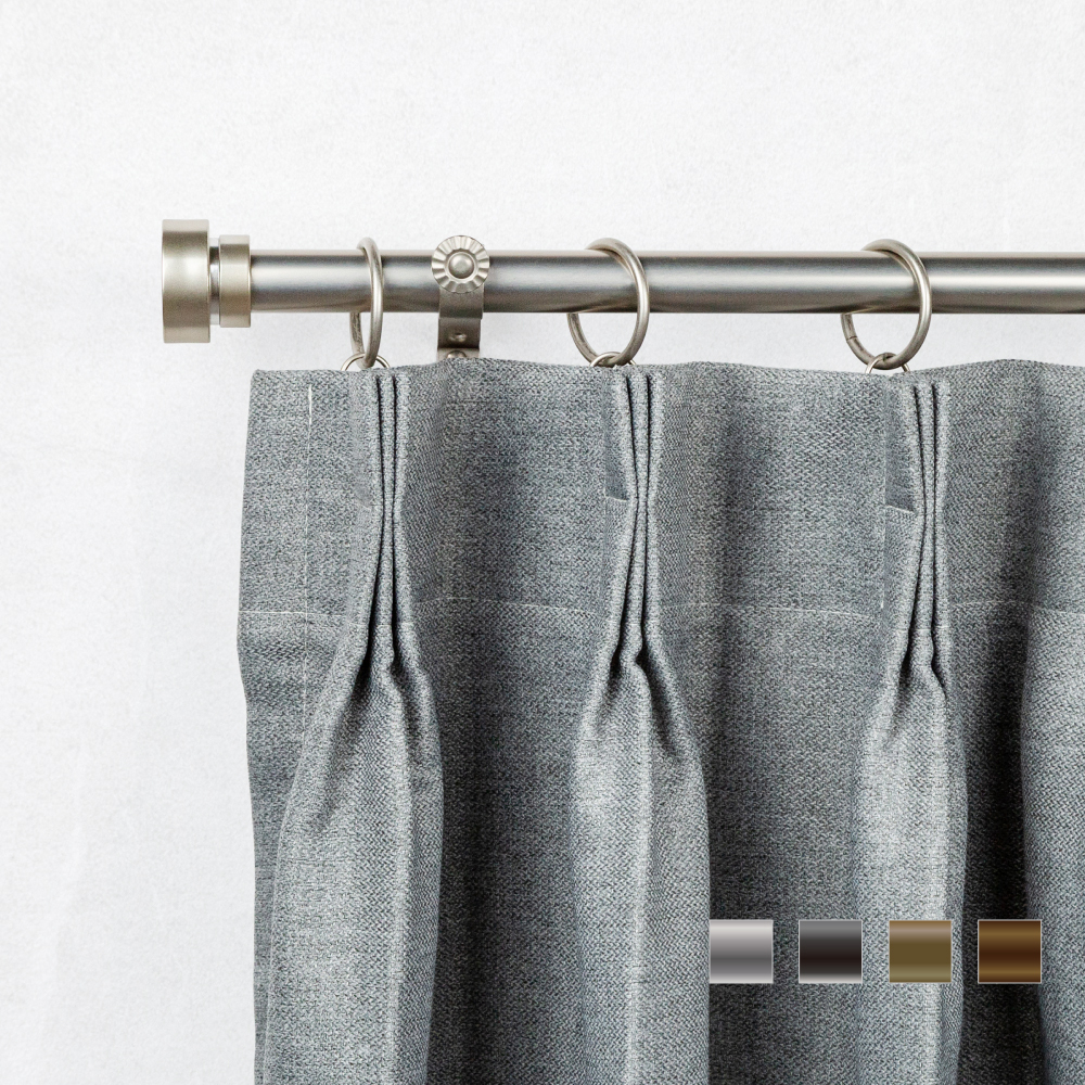 20.7mm│現代簡約│伸縮窗簾桿架│4色2尺寸