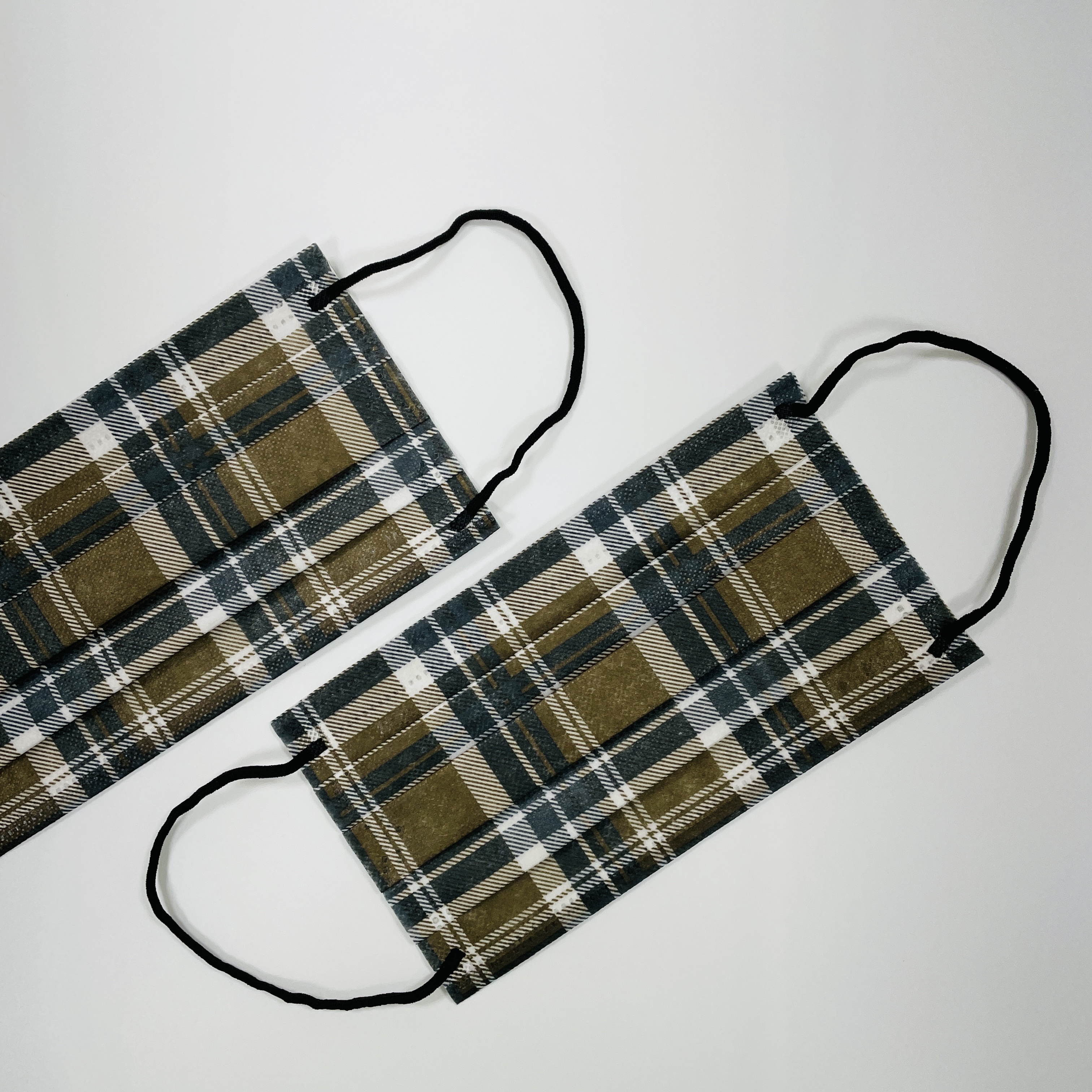 AERO PRO 格紋系列 - 蜜金色 外掛式醫用口罩 (50入/盒）