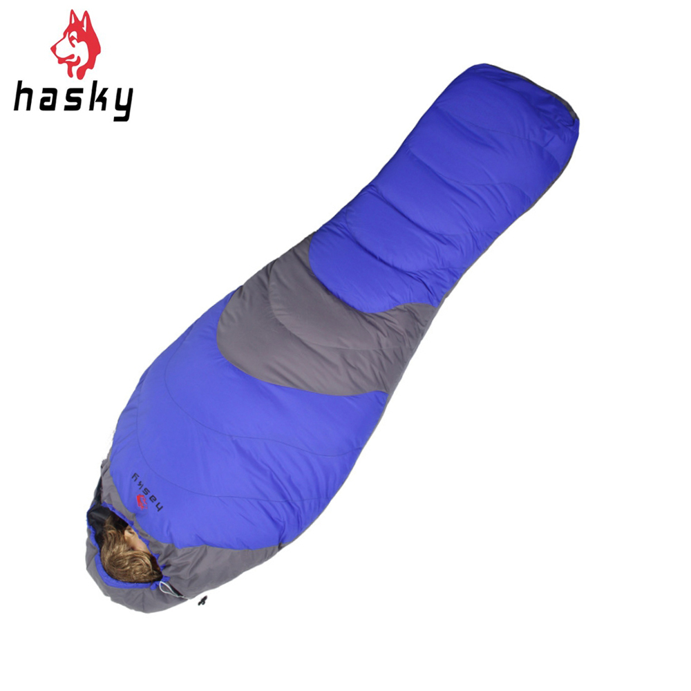 Hasky 哈斯凱 1KG羽絨睡袋 600FP (2色) 木乃伊式/領圍/耐寒保暖睡袋/內袋/可拼接/遊學打工/登山露營 62CHK2010B