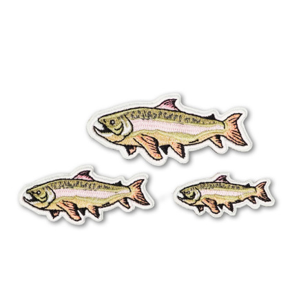 bagrun 戰術風格魔術貼布章-A120A-櫻花鉤吻鮭