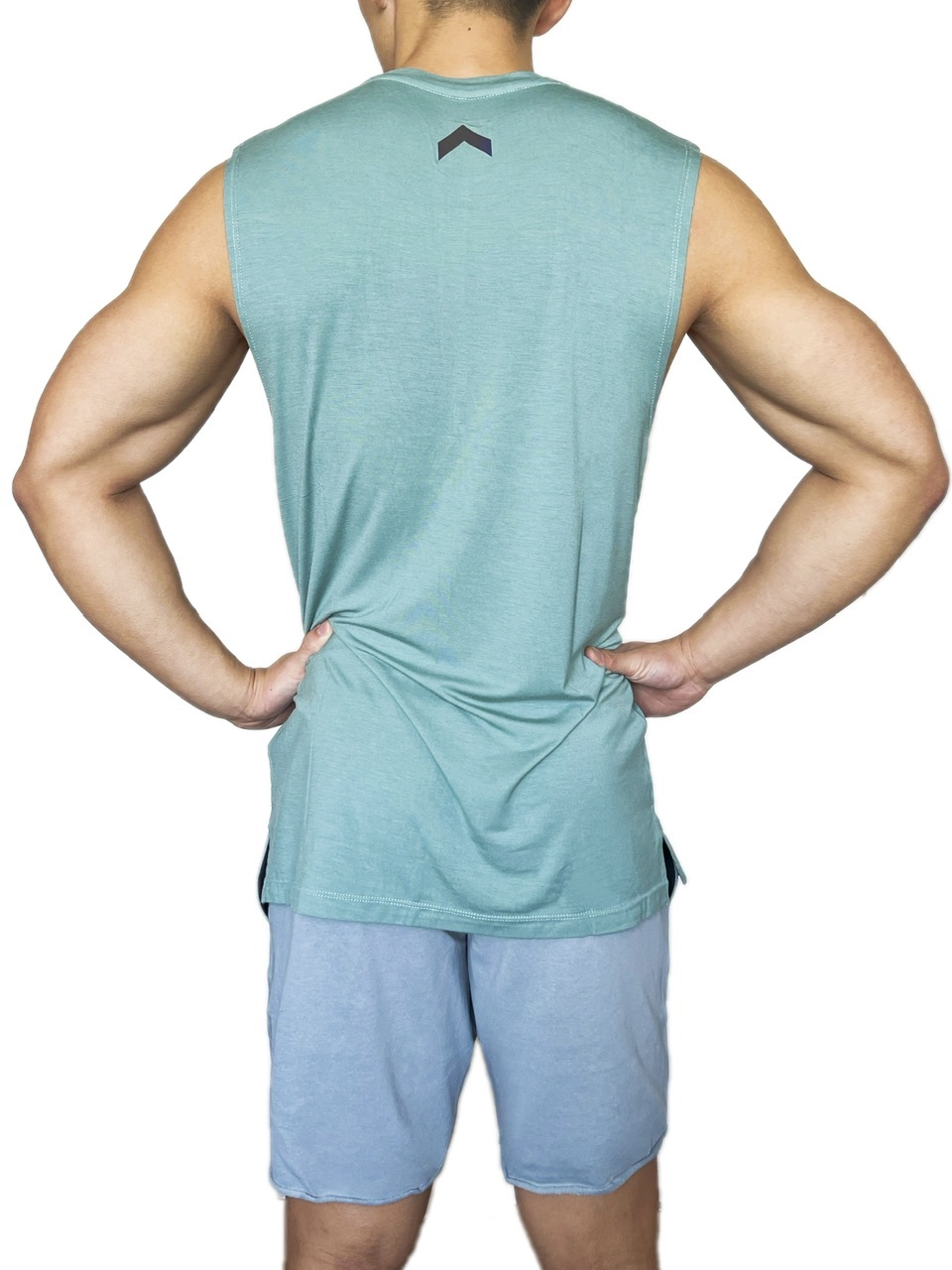 GYMUP 寬肩訓練背心 01 森林綠