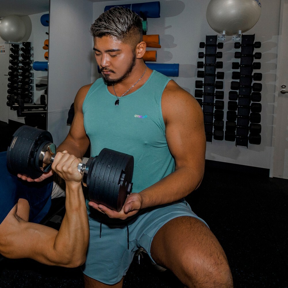 GYMUP 經典訓練背心 02 森林綠