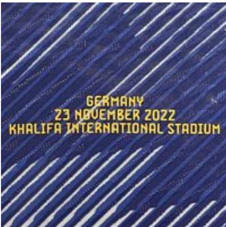 [印字] 日本代表 2022 世界盃對賽日期 日本 對 德國 (23/11/2002 Khalifa International Stadium)