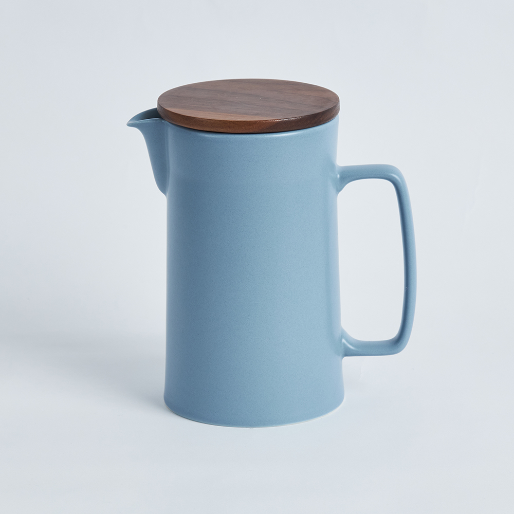 咖啡事-Intuit直覺咖啡壺_1入組(藍)+木蓋