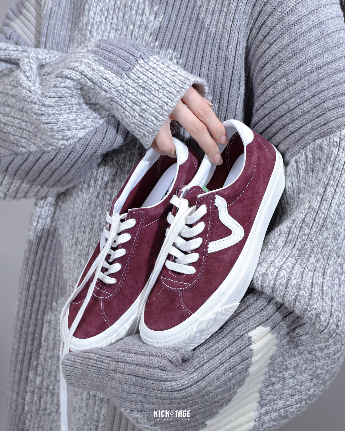 <特價商品，不退換>VANS STYLE 73 DX 葡萄紫 酒紅 復古 板鞋 低筒【VN0A7Q5A4QU】