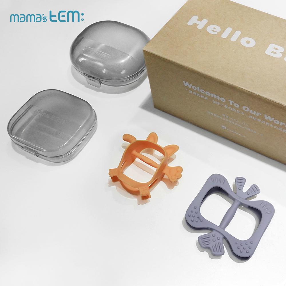 分齡設計(多重口感組)【翹尾小虎+胖蝴蝶】-韓國MAMA's TEM固齒器